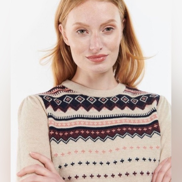 Barbour Birch Knit Sweater, 6, Oatmeal, NWT - Picture 7 of 13